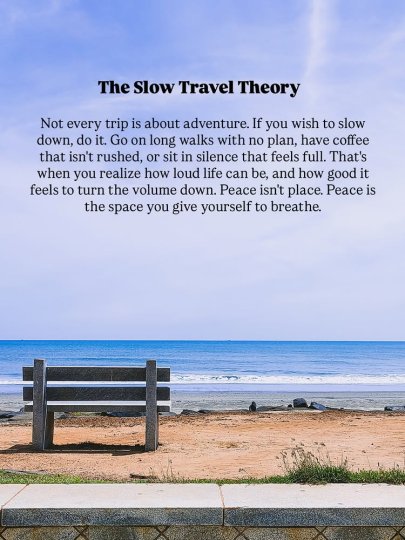 Instagram post by @thevisualpotpourri: Slow travel is finally getting it’s due! Talked to people whose travel plan isn’t just an…