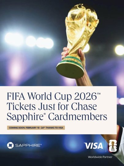 Instagram post by @chasesapphire: Don’t miss your chance to experience the action live: Thanks to Visa, a limited number of…