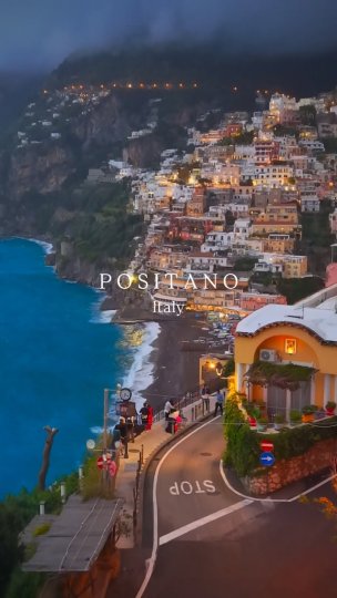 Instagram post by @butnomatter.theroadislife: Positano feels like an Italian dream 🇮🇹 Cliffside houses glowing in the sun, pastel…