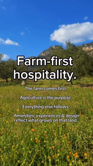 Instagram post by @samtravels: The traditional model is build a hotel, define a concept, then add a kitchen garden or…