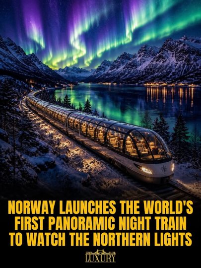 Instagram post by @luxury: Norway just reinvented the Northern Lights chase. The country has unveiled the world’s…