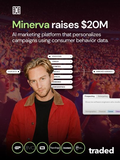 LinkedIn post by Traded: Venture Capital: Minerva launched with $20M in funding from The General Partnership, 8VC, Lingotto,…