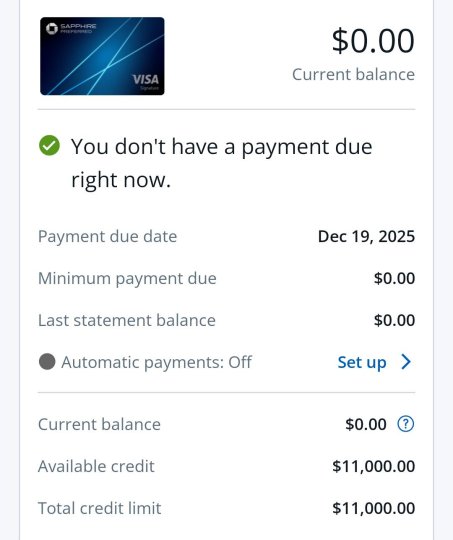 Reddit post in r/CRedit: Approved for 11k Chase Sapphire Preferred after charge off with chase