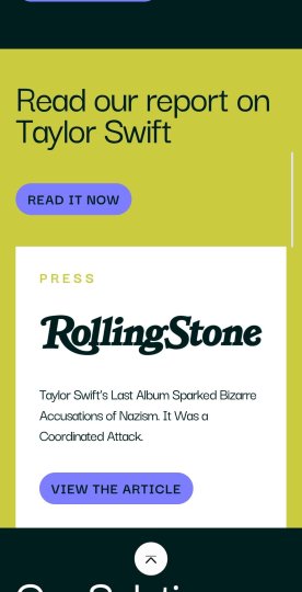 Reddit post in r/Fauxmoi: The data firm behind Taylor Swifts "Nazi bot" story is actually an AI narrative-shaping…