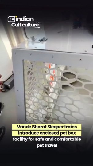 Reddit post in r/indianrailways: Vande Bharat sleeper trains to introduce enclosed pet box facility for safer pet travel.…