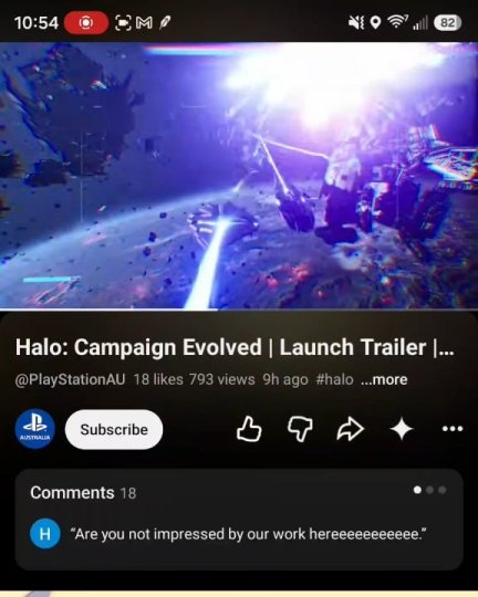 Reddit post in r/halo: Playstation Australia accidentally uploaded the German trailer and YouTube AI Auto-dubbed…