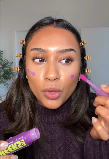 TikTok post by @purnaah: Fat Cheeks Juicy Liquid Blush by @NYX Professional Makeup 😍😍