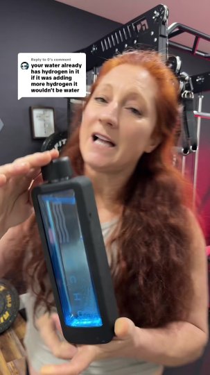 TikTok post by @steffscleanlivingco: Replying to @0 Hydrogen Water Bottle - the biohacker’s secret to hydration, energy, and…