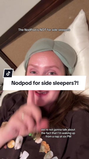 TikTok post by @amanda.anderson24: Tired of tossing and turning all night? 😴 The Nodpod is the weighted sleep mask that…