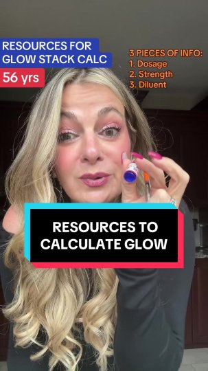 TikTok post by @cristina.noh: Guidance on resources for dosing your glow (Wolverine) peptide stack of ghk-cu, bpc-157…