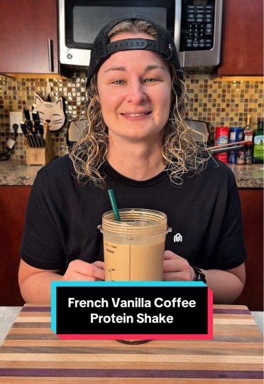 TikTok post by @fullsailwellness: French Vanilla Coffee Protein Shake Recipe makes 1 serving 285 calories 51g protein 19…
