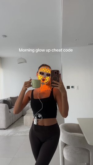 TikTok post by @juliaglowupcoach: This is my hot girl glow up cheat code ✨ Most LED masks are bulky or underpowered and the…
