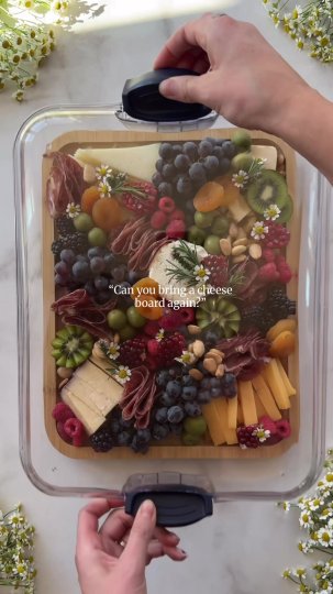 TikTok post by @berryandtheboards: Cheese board on the go 🚗