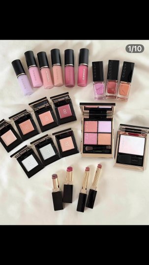 TikTok post by @annasonestopmakeuptalk: Hey Beauties 💚❤️SUQQU Spring 2026 Collection: Liquid Blush in 6 shades 01: Pale lavender…