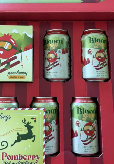 TikTok post by @leanadeeb: bloom’s new winter pomberry prebiotic soda ❤️ SO FIRE @Bloom Nutrition
