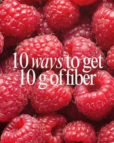 TikTok post by @nutritionbykristine: here are 10 quick ways to get 10 grams of fiber from some of the highest fiber foods. of…