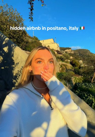 TikTok post by @erinnrwhite: the view are you KIDDING me 🥹⛰️ 📍 petrea lifestyle suites positano, italy 🇮🇹 this place…
