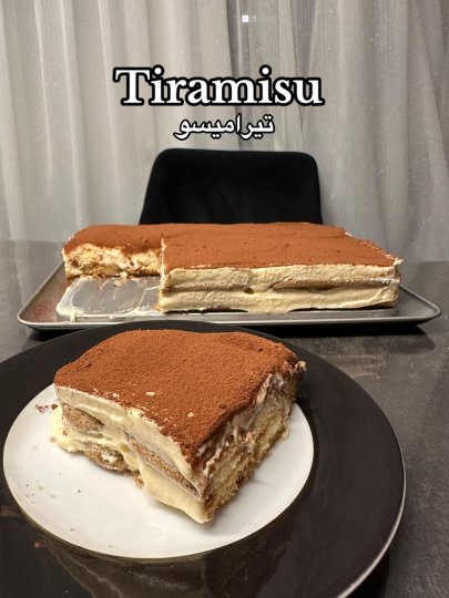 TikTok post by @ladyrecipee: This post provides a visual guide on the initial steps of making tiramisu. It shows the…