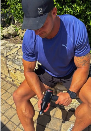 TikTok post by @baukept: The only massage gun that survives THESE calves 😮‍🔥🔥 . . . . . .