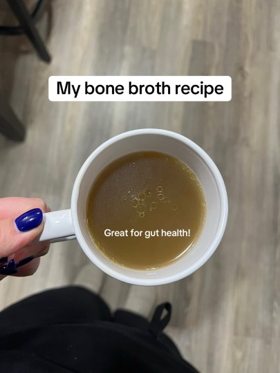 TikTok post by @britney_miracle: Let’s make some delicious bone broth! Here is my super easy recipe! I drink this every…