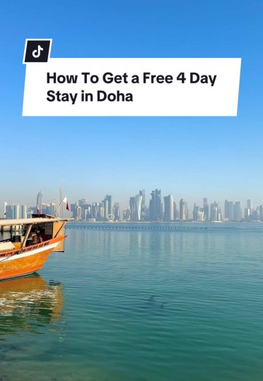 TikTok post by @misc.selina: How you can use the @Qatar Airways Stopover program to get up to 4 free nights in Doha…