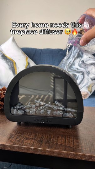 TikTok post by @lumora.firee: This fireplace humidifier is perfect for the home. 🔥🏠#humidifier #diffuser…