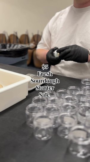 TikTok post by @eatbasilandbloom: Back by POPULAR request, our $5 fresh sourdough starter sale. For just $5 get our fresh…