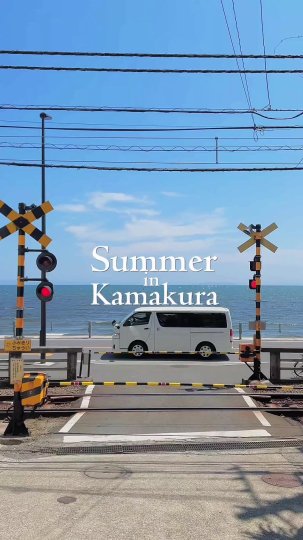 TikTok post by @halcyon.on: July 2025 summer honeymoon in Kamakura🧚🏻‍♀️🎀🤍