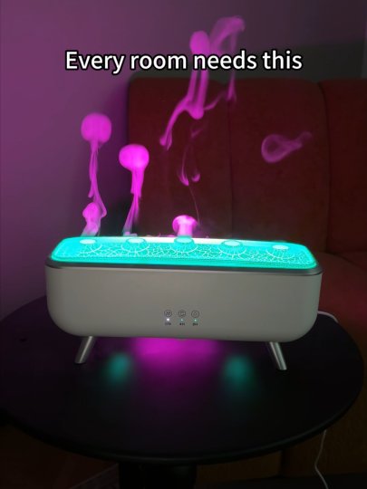 TikTok post by @allen.tess7: I could watch this jellyfish humidifier all day 🪼💤