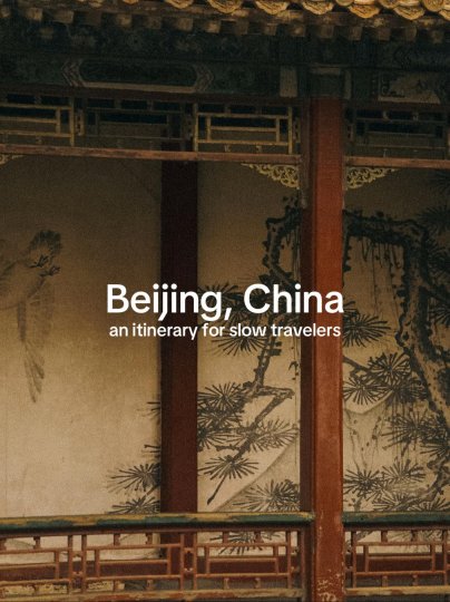 TikTok post by @with.malena: This slow travel Beijing itinerary focuses on hutongs, parks, temples, and one quiet…