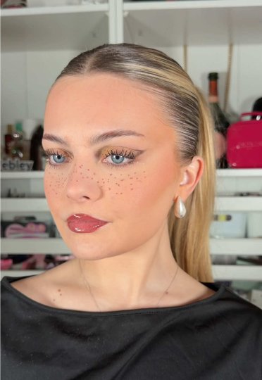 TikTok post by @kristywebley: Does this yellow foundation correcting hack work?!👀 I used the @MaybellineUK lilac blush…