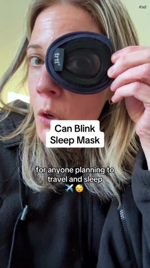 TikTok post by @itsjennyc: This sleep mask is a full blackout and doesn’t smush your lashes! GENUIS! #sleepmask…