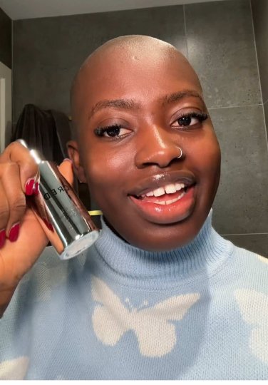 TikTok post by @fatimaflatt: Let’s see if @CÉCRED drop can grow back my hair….i shaved my hair in November 2025 so…