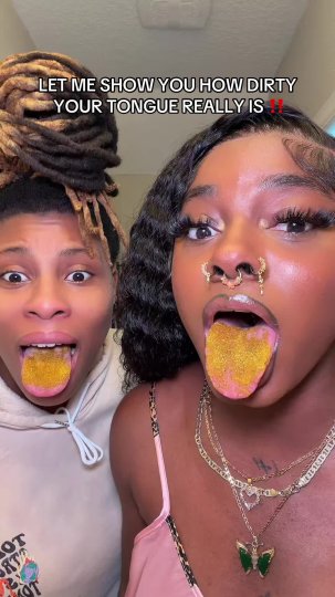 TikTok post by @yourbaes.wce: Getting my tongue dirty to test this tongue gel, it's absolutely amazing! 🤩