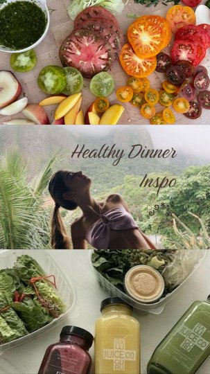 TikTok post by @cozy1nspo: This post provides visual inspiration for healthy dinners, showcasing ingredients and…