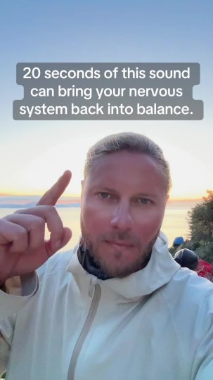 TikTok post by @browskialive: This is a short sound reset for your nervous system. When the brain hears a stable…