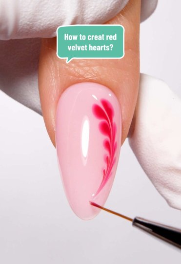 TikTok post by @melodysusiegels: How to creat red velvet hearts? The cutest string of hearts design! All products you need…