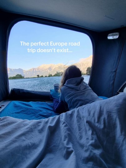 TikTok post by @roadsurfer_com: Is this the most ambitious Europe road trip ever? Possibly. 😅 Can you pull it off?…