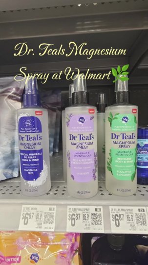 TikTok post by @tamrielangelicx: Dr Teal have Magnesium spray now. These sprays have dead sea salt and comes in different…