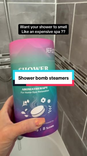 TikTok post by @donna1rhodes: These shower steamers smell amazing and are so relaxing it’s like being in a spa