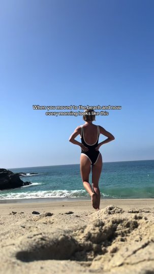 TikTok post by @juleshough: Natural cold plunge to wake me up for the day