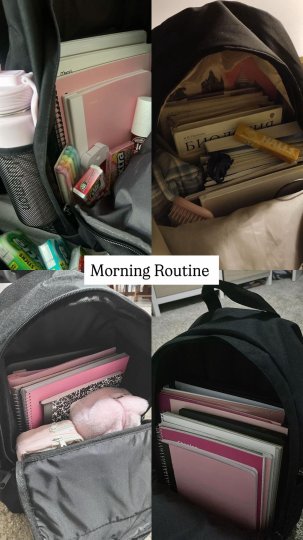 TikTok post by @liavibe00: The post provides a structured, aesthetic morning routine guide featuring specific habits…