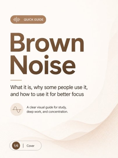 TikTok post by @luneiafocus: Brown Noise is one of the simplest tools you can try if you struggle to stay focused. It…