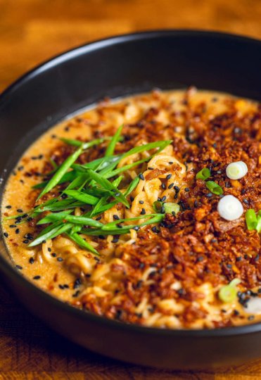 TikTok post by @thenarddogcooks: Full recipe in my bio links! You won’t be able to get enough of this peanut butter ramen.…