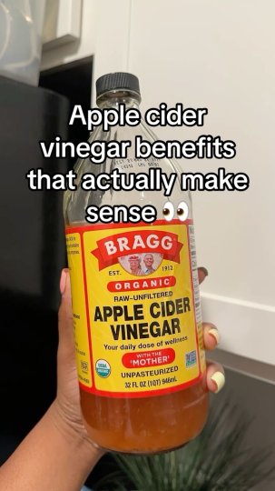 TikTok post by @prilux5: “Apple cider vinegar contains acetic acid, which helps reduce bloating and improve…