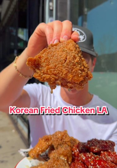 TikTok post by @jacksdiningroom: Trying the best Korean Fried Chicken in LA with @Pepsi #PepsiPartner 📍Chimmelier, LA…