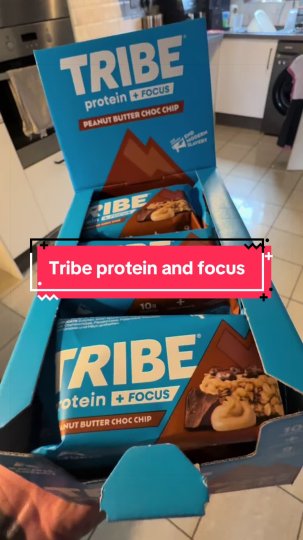 TikTok post by @studio..three: 12 x Tribe protein and focus bars that contain lions mane and 9 other focus nutrients and…