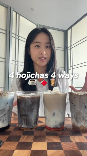 TikTok post by @mildmatcha: Matcha trend except with its older sister: HOJICHA 😌FINALLY had time to edit this!…