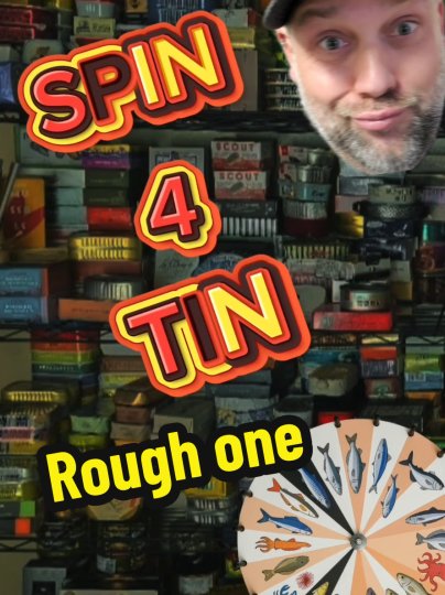 TikTok post by @tinnedfishwithtyler: SPIN 4 TIN! This was a rough tin, flavors going on in here and then ending on the texture…