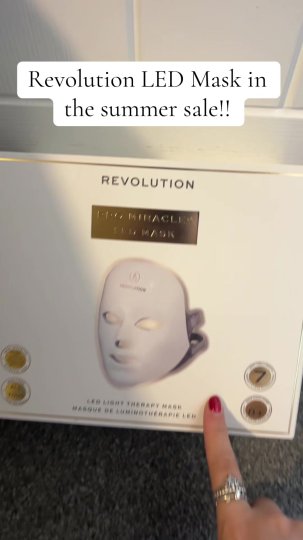 TikTok post by @madisonchilds.23: The revolution led mask is in the summer sale and it is such a great price